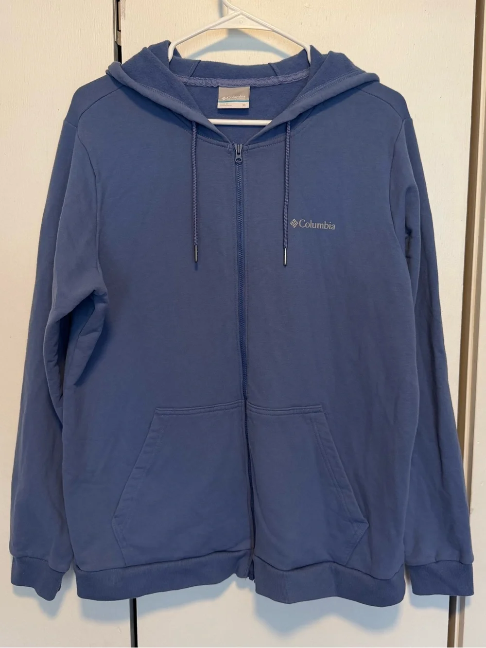 Columbia Men’s Blue Full-Zip Hooded Sweatshirt
